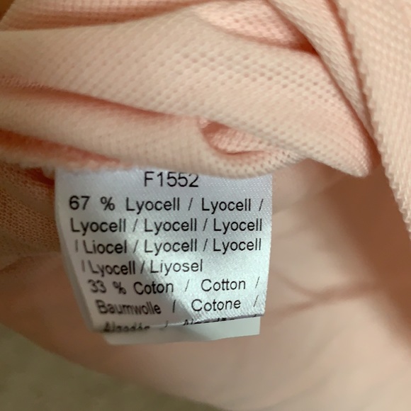 Baby Pink Lacoste Polo Shirt - Picture 4 of 5